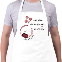 printfashion Radnóti Miklós - Péntek - Kötény - Fehér (6613803)