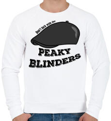 printfashion Don't fck with the Peaky Blinders! - Férfi pulóver - Fehér (2576271)