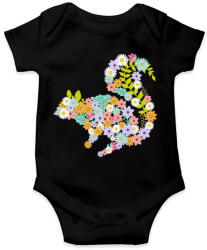printfashion Mókus virág - Baba Body - Fekete (1556850)