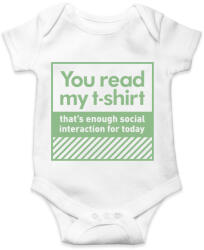 printfashion Read my t-shirt - Baba Body - Fehér (1330487)