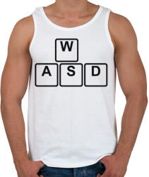 printfashion WASD - Férfi atléta - Fehér (2858155)