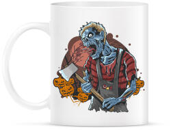 printfashion Halloween csontváz szörny - Bögre - Fehér (9454858)