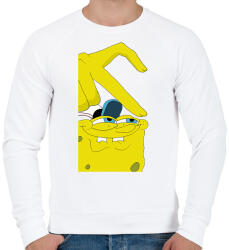 printfashion spongyabob és patrick páros minta barátoknak - Férfi pulóver - Fehér (12701088)