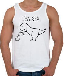 printfashion Tea-Rex - Férfi atléta - Fehér (11676004)