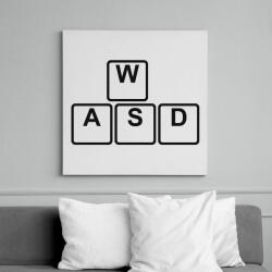 printfashion WASD - Vászonkép - Fehér (6632955)