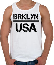 printfashion Usa brooklyn - Férfi atléta - Fehér (4379232)