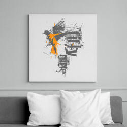 printfashion birdi59-01. png - Vászonkép - Fehér (6621883)