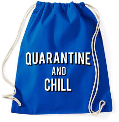printfashion Quarantine and Chill - Sportzsák, Tornazsák - Bright royal (2479546)