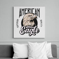 printfashion Sas 02 - American Eagle - Vászonkép - Fehér (6636665)