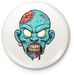printfashion Zombie from the hood - Kitűző, hűtőmágnes - Fehér (3087714)
