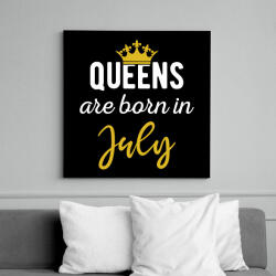 printfashion A királynők júliusban születtek - Vászonkép - Fekete (6658594)