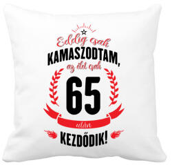 printfashion kamasz-65-black-red - Párnahuzat, Díszpárnahuzat - Fehér (615403)