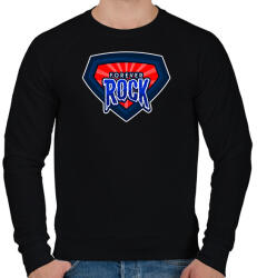 printfashion FOREVER ROCK - Férfi pulóver - Fekete (10428312)