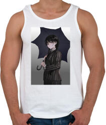 printfashion Wednesday anime - Férfi atléta - Fehér (13035266)