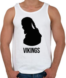 printfashion Ragnar - Vikings - Férfi atléta - Fehér (6287372)