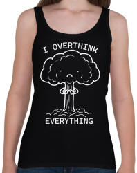 printfashion I overthink everythink - Női atléta - Fekete (16340058)