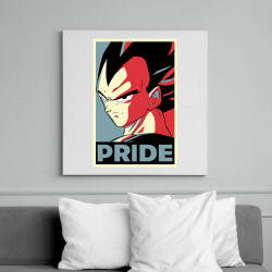 printfashion Büszke Vegita - Vászonkép - Fehér (6624210)