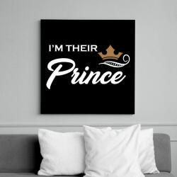 printfashion I'M THEIR PRINCE - Vászonkép - Fekete (6646572)