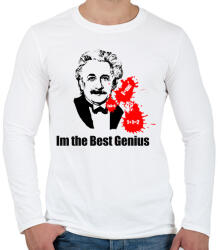printfashion genius - Férfi hosszú ujjú póló - Fehér (1242670)