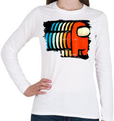 printfashion Among Us - Crewmates - Női hosszú ujjú póló - Fehér (4003141)