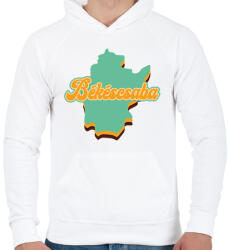 printfashion Békéscsaba - Férfi kapucnis pulóver - Fehér (7130326)