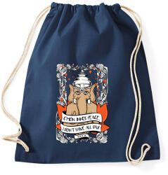 printfashion Belső béke - Sportzsák, Tornazsák - Sötétkék (804186)