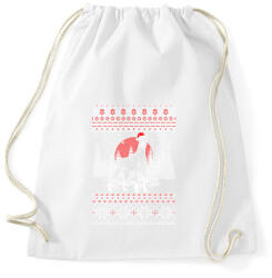 printfashion Dobermann karácsony mintás - Sportzsák, Tornazsák - Fehér (456279)