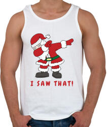 printfashion I saw that - vicces Mikulás - Férfi atléta - Fehér (12035161)