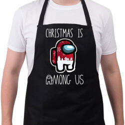 printfashion Christmas is Among Us - Kötény - Fekete (4937168)