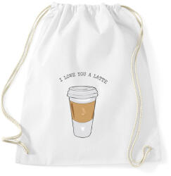 printfashion Latte - Sportzsák, Tornazsák - Fehér (444383)