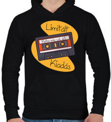 printfashion Retro mix vol 65 - Férfi kapucnis pulóver - Fekete (6153394)