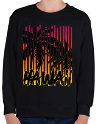 printfashion Hawaii - Gyerek pulóver - Fekete (5079920)