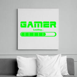 printfashion Gamer loading. . - Vászonkép - Fehér (6637865)