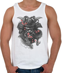 printfashion Samurai - dragon fantasy - Férfi atléta - Fehér (4653939)