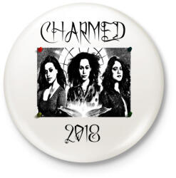 printfashion CHARMED 2018 draw - Kitűző, hűtőmágnes - Fehér (3087546)