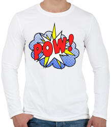 printfashion POOOOWWW - Férfi hosszú ujjú póló - Fehér (2119828)