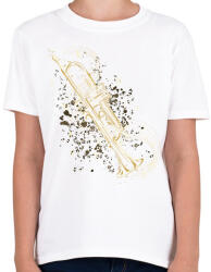 printfashion Trombita - Gyerek póló - Fehér (9175665)