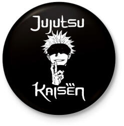 printfashion Jujutsu Kaisen Gojo - Kitűző, hűtőmágnes - Fekete (16496905)