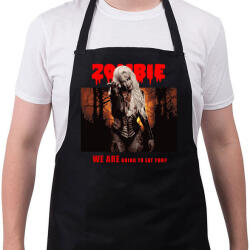 printfashion zombie girl - Kötény - Fekete (4931535)
