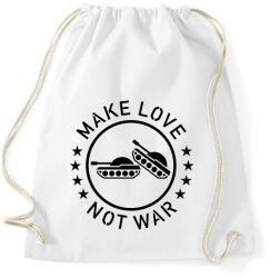 printfashion Make love, not war - Sportzsák, Tornazsák - Fehér (1191969)
