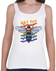 printfashion Bee you - légy önmagad - Női atléta - Fehér (4606883)