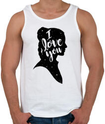 printfashion Szeretlek! - Férfi atléta - Fehér (585600)