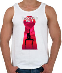 printfashion Legénybúcsú party - Férfi atléta - Fehér (5173938)