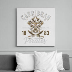 printfashion Kalóz 02 - Vászonkép - Fehér (6636692)