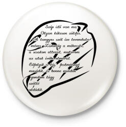 printfashion Szép idő van - Kitűző, hűtőmágnes - Fehér (4315388)