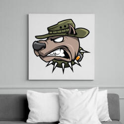 printfashion Wardog - Vászonkép - Fehér (6623683)