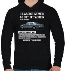 printfashion mercedes - Férfi kapucnis pulóver - Fekete (14788229)