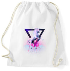 printfashion Last laser unicorn - Sportzsák, Tornazsák - Fehér (226233)