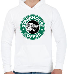 printfashion Starkhouse coffee - Férfi kapucnis pulóver - Fehér (1497279)