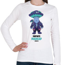 printfashion Madcap - Fortnite Season 8 - Női hosszú ujjú póló - Fehér (5697705)